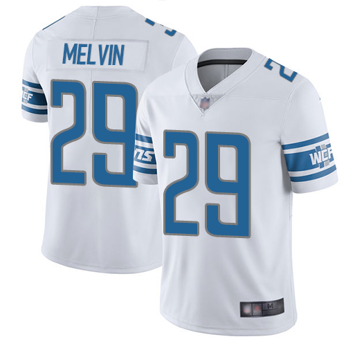 Detroit Lions Limited White Youth Rashaan Melvin Road Jersey NFL Football #29 Vapor Untouchable->youth nfl jersey->Youth Jersey